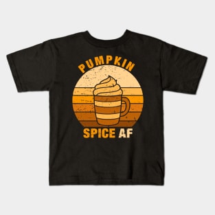 Pumpkin Spice AF - Funny Halloween Gifts 2 Kids T-Shirt
